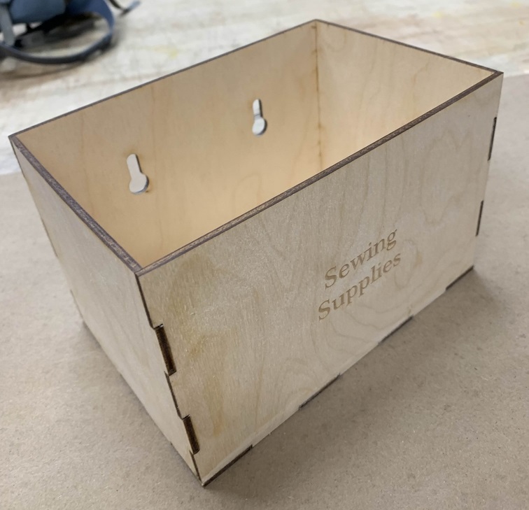 A box made of wood with finger joints